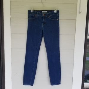 Women's Madwell Skinny Skinny Denim Jean's 25" Waist Dark Denim